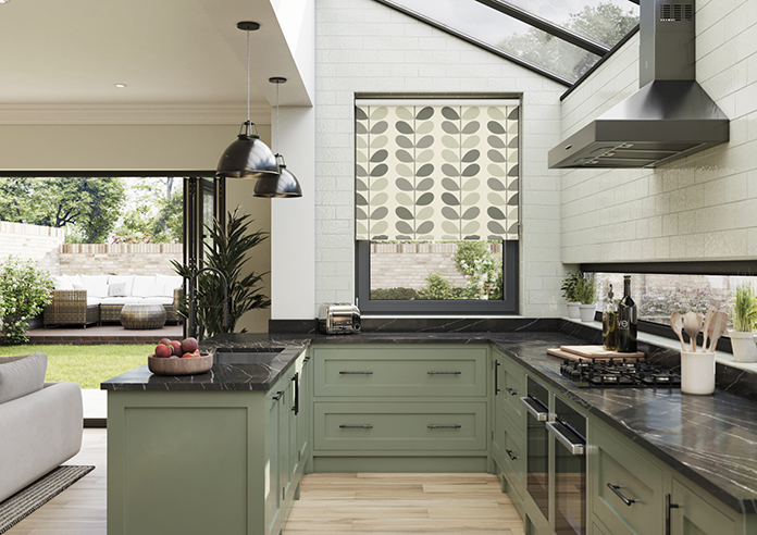 Orla Kiely Multi Stem, Warm Grey - Roller Blind - Image 3